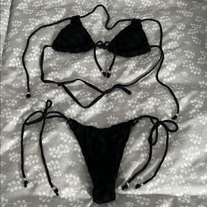 SHEIN Classic Black Bikini Set